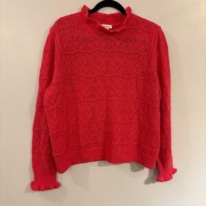 Sundance knit sweater soft pink long sleeve